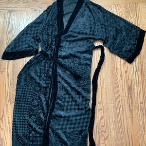 Black Velvet Robe